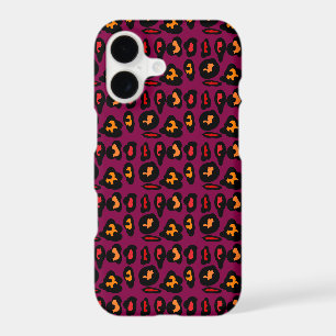 Wine coloured pattern plus black peach red design