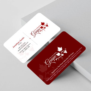 Wine Company, Grape wine suppliers, Wine Business Card