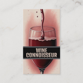 Wine Connoisseur Business Card