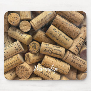 Wine Cork Cluster Mouse Pad
