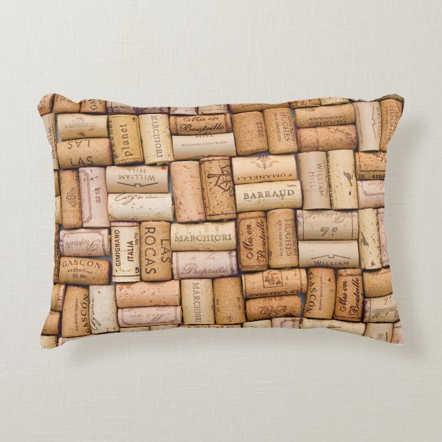 Wine Cork Decorative Cushion (Front)