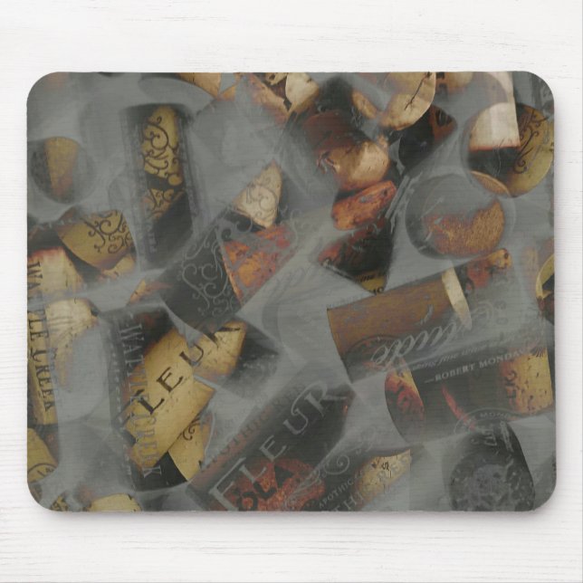 Wine Cork Deluxe Mouse Pad (Front)