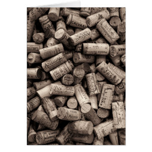 Wine Cork Humour Greeting Card
