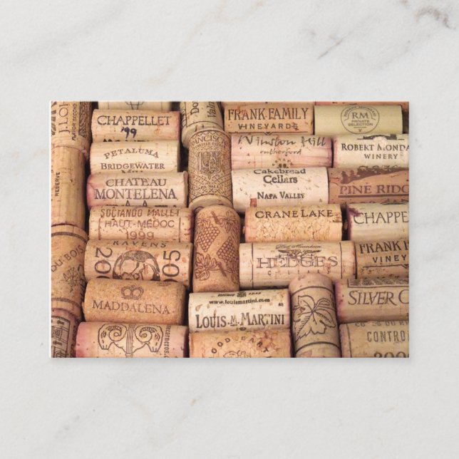 Wine Cork Mat Business Card (Front)