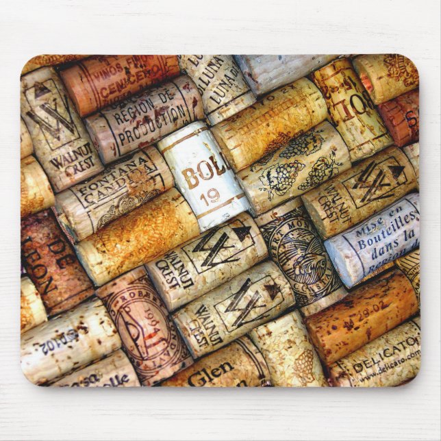 Wine Cork Mouse Pad (Front)