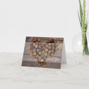 Wine Cork - Rustic Thank You notes