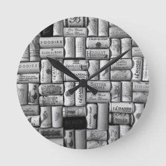 Wine cork wall clock