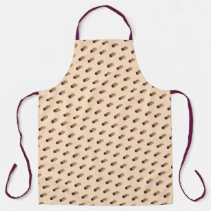 Wine cork watercolor front apron