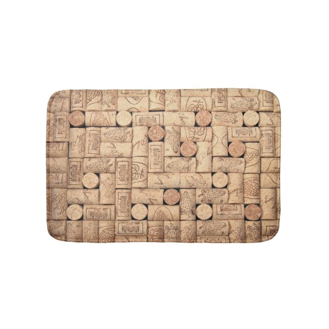 Wine Corks Bath Mat (Front)