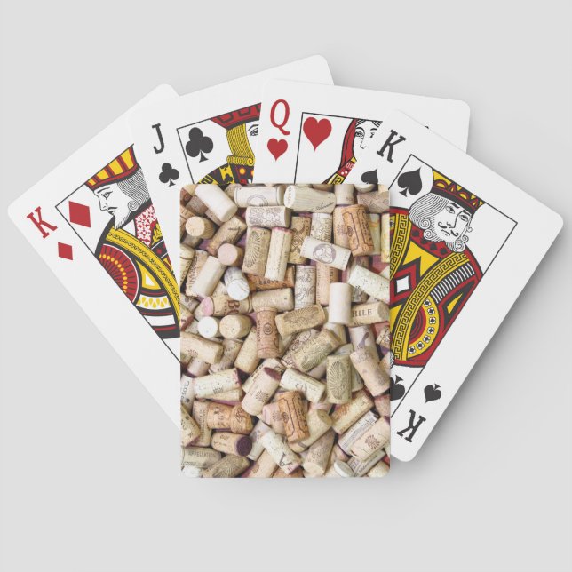 Wine Corks Bicycle Cards (Back)
