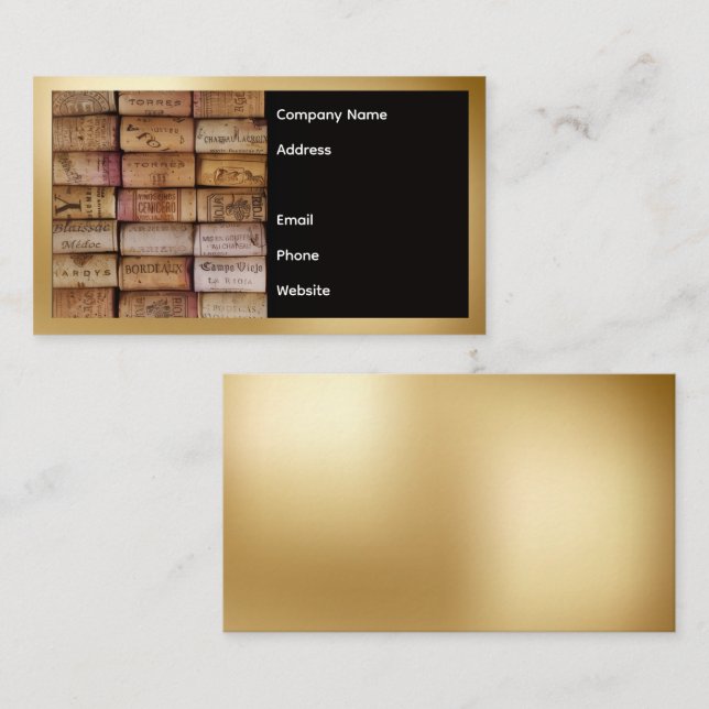 Wine Corks Business Card (Front/Back)