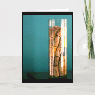 wine corks card