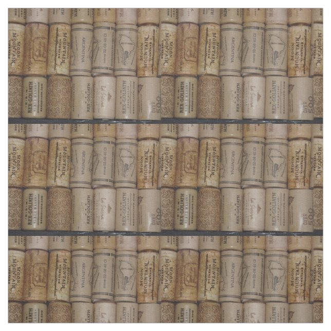 Wine Corks Fabric (Swatch)