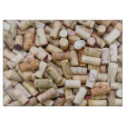 Wine Corks Glass Cutting Board