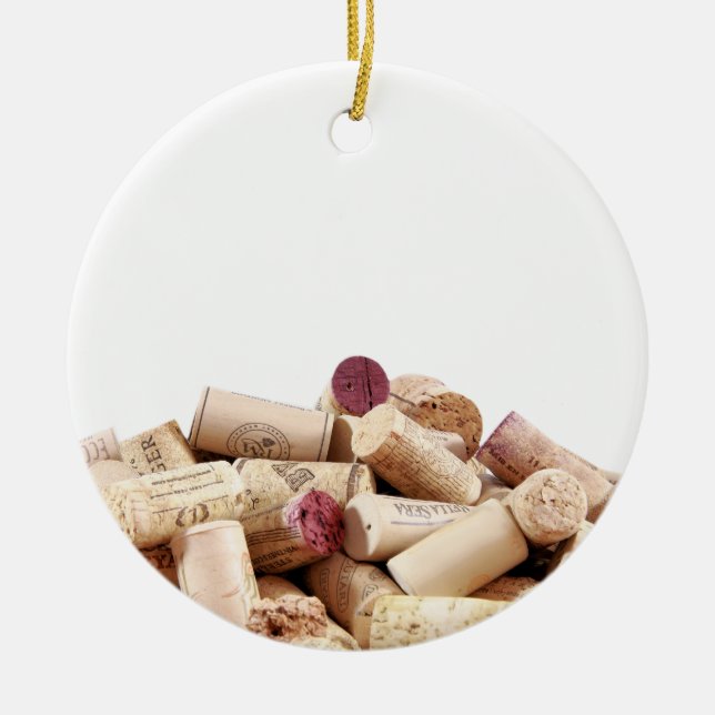 Wine Corks Ornament (Front)