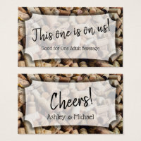 Wine Corks Photo, Wedding & Event Drink Tickets