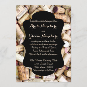 Wine Corks Wedding Invitations