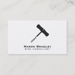 Wine Corkscrew Business Card