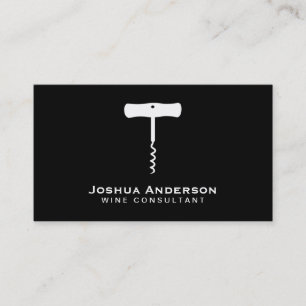 Wine Corkscrew Business Card
