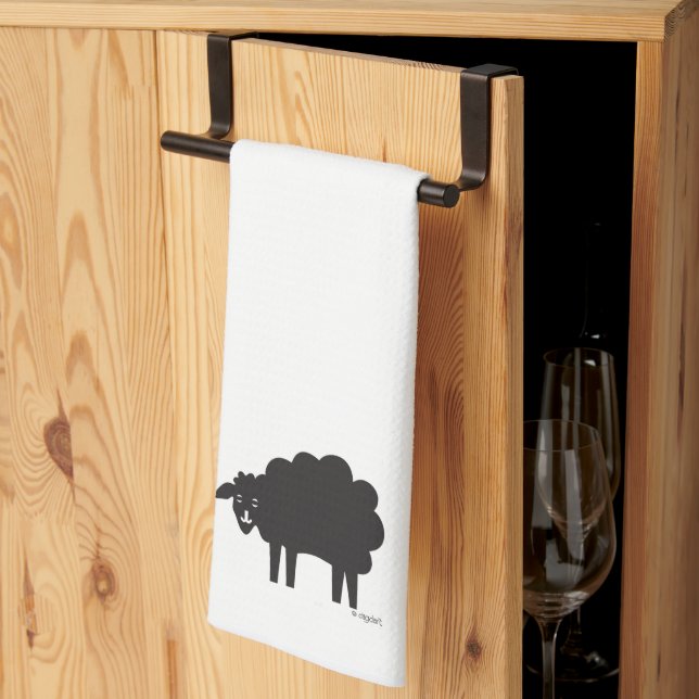 Wine Country Black Sheep Tea Towel (Thirds Fold)