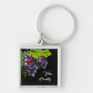 Wine Country Grapes keychain