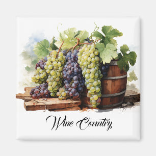 Wine Country Grapes Magnet