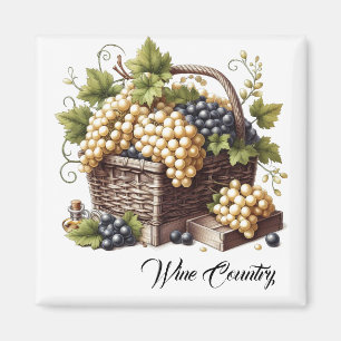 Wine Country Grapes  Magnet