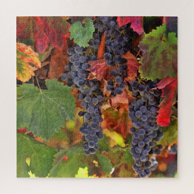 Wine Country Harvest Grape Jigsaw Puzzle (Vertical)