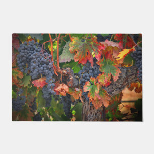 Wine Country Harvest Vineyard with Fall Colours Doormat