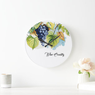 Wine Country Large Clock