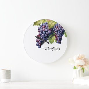 Wine Country Large Clock