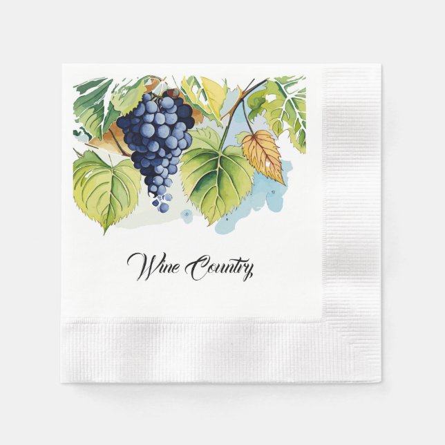 Wine Country Paper Napkin (Front)