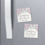 Wine Country | Personalised Home Wine Cellar Magnet<br><div class="desc">A unique and thoughtful gift for wine lovers,  this personalised wine themed magnet features an arbor of grapes and grape leaves in a rustic vintage etched style. Personalise with your family name,  "wine cellars" and year established.</div>