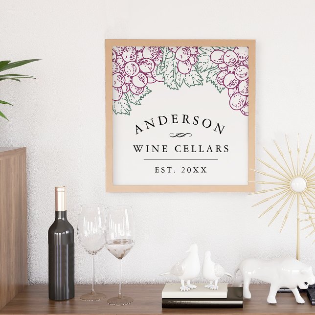 Wine Country | Personalised Home Wine Cellar Print (Creator Uploaded)