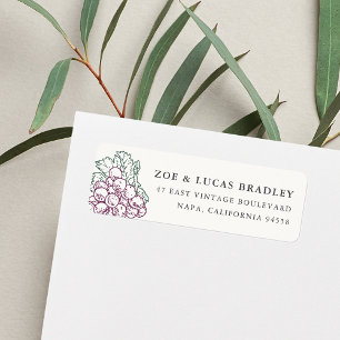 Wine Country Return Address Label