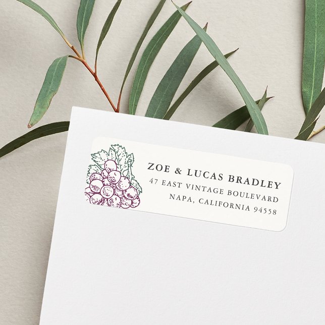 Wine Country Return Address Label (Creator Uploaded)