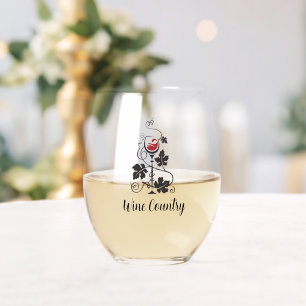 Wine Country Stemless Wine Glass