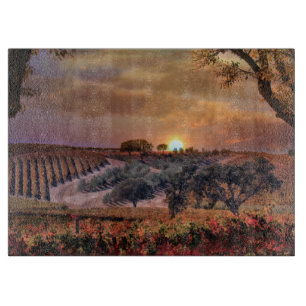 Wine Country Vineyard Cutting Board