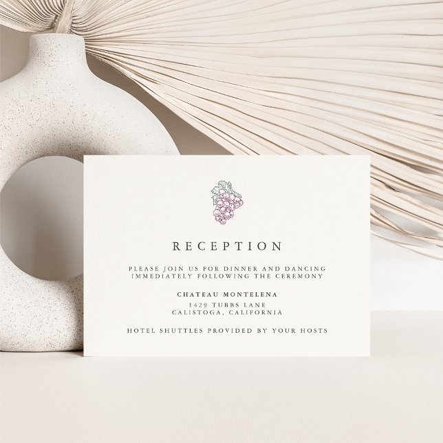 Wine Country | Wedding Reception Enclosure Card (Creator Uploaded)