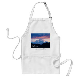 Wine counts as a serving of Fruit! Humour aprons