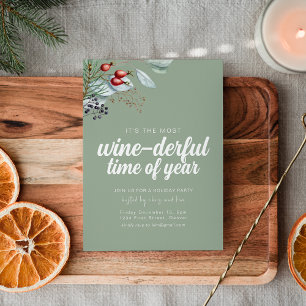 Wine-derful Time of Year Holiday Party Invite