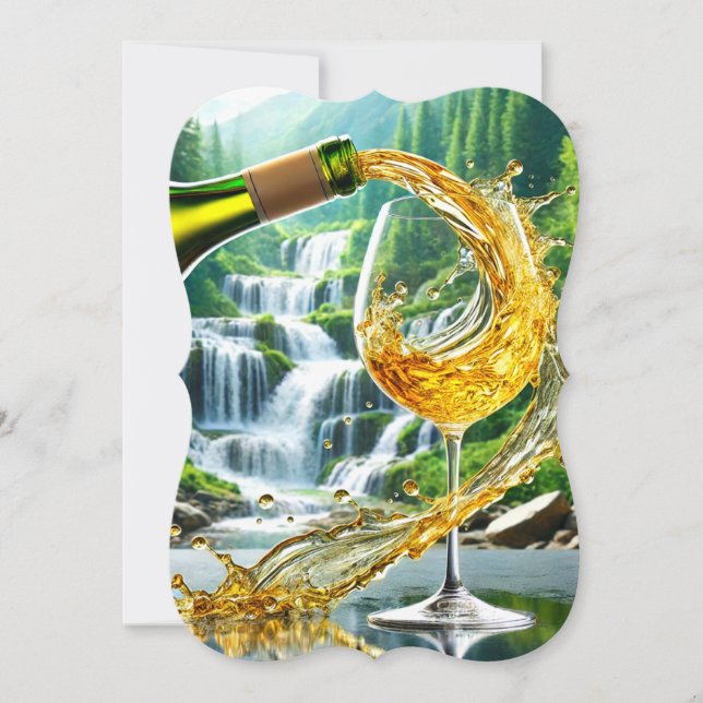 Wine Design Flat Card (Front)