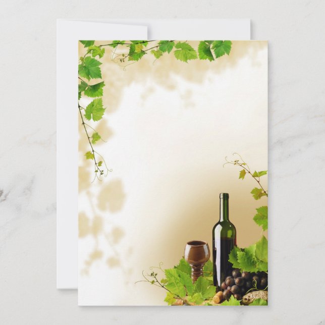 Wine design invitation (Front)