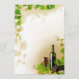 Wine design invitation