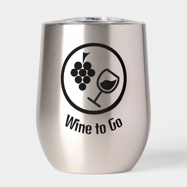 Wine Design Thermal Wine Tumbler (Front)