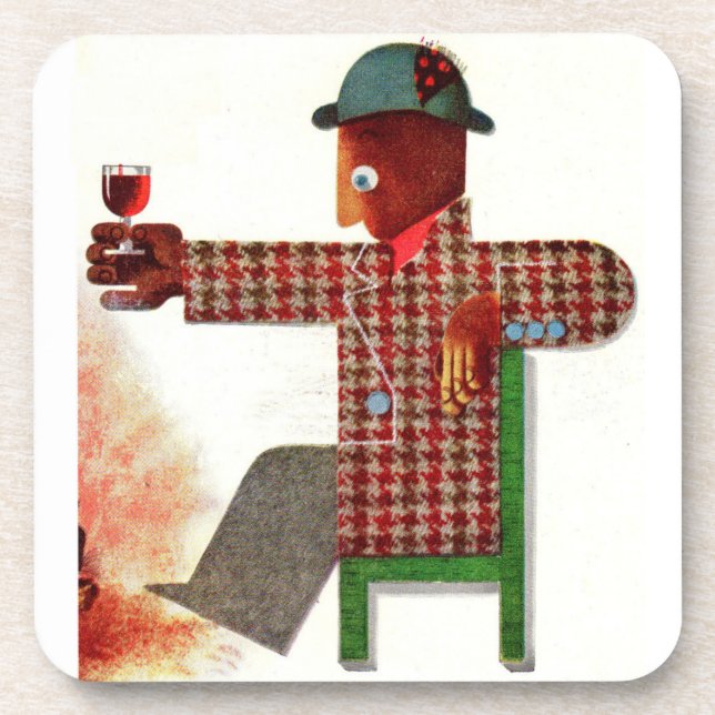 wine drinker AKA oenophile Coaster (Front)