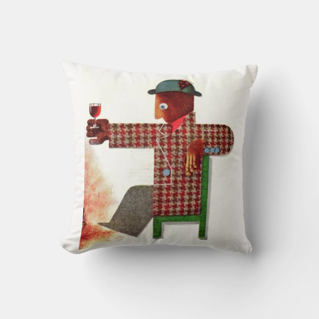 wine drinker AKA oenophile Cushion (Front)