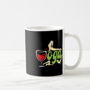 Wine Drinker Wine Yoga Yogis Funny Wine Yoga Coffee Mug