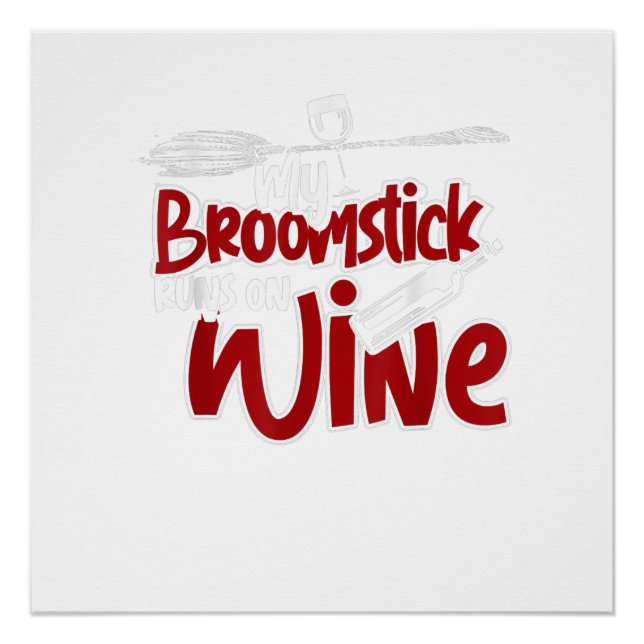 Wine Drunk Women Halloween Salem Witch T-Shirt Poster (Front)