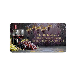 Wine Enthusiasts Address Label